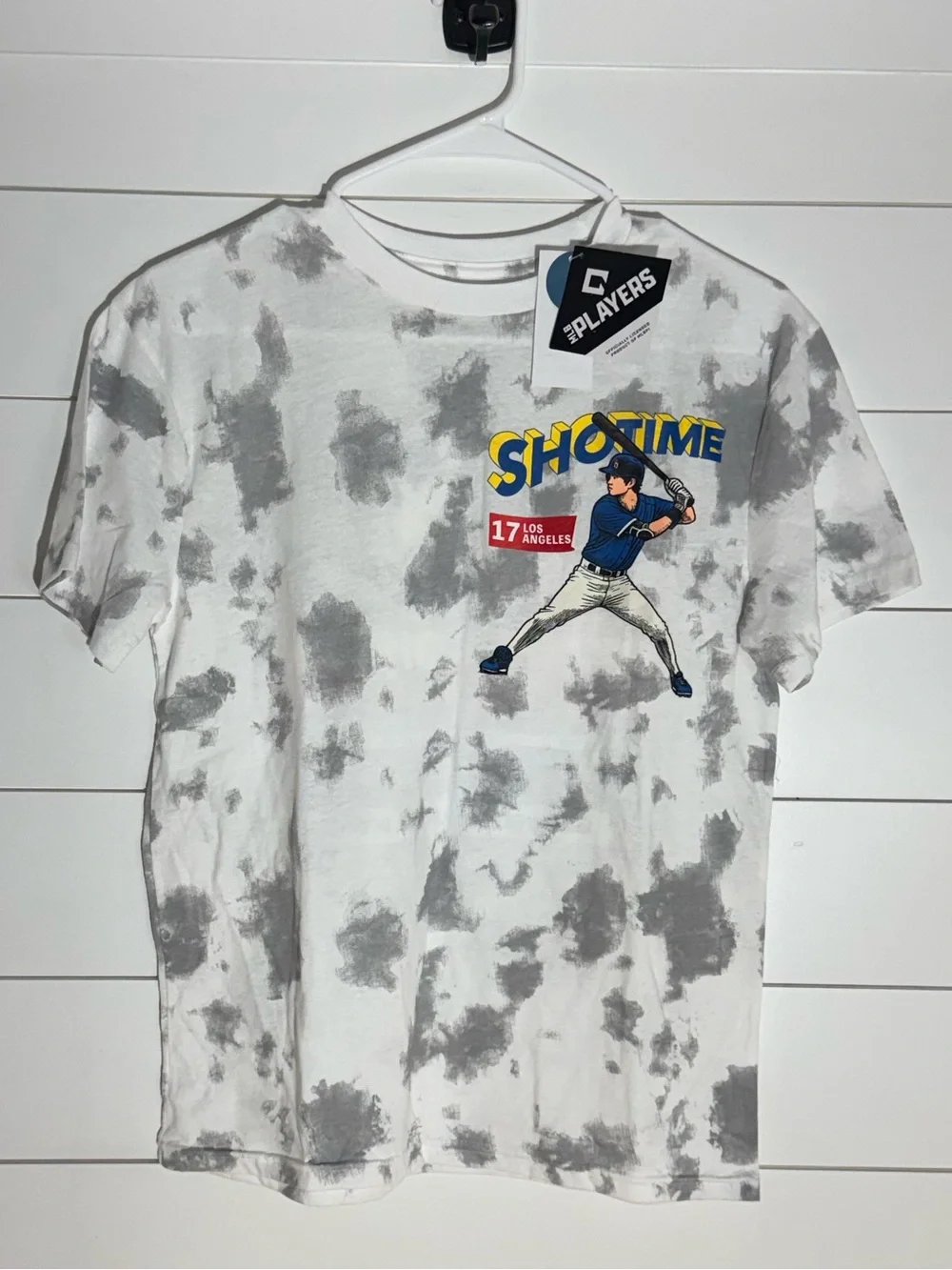 MLB White & Gray Tie-Dye 'Showtime' Baseball Graphic Tee